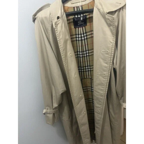 BURBERRY sizeL Trench Coat Liner Belt Nova Check Beige SizeL